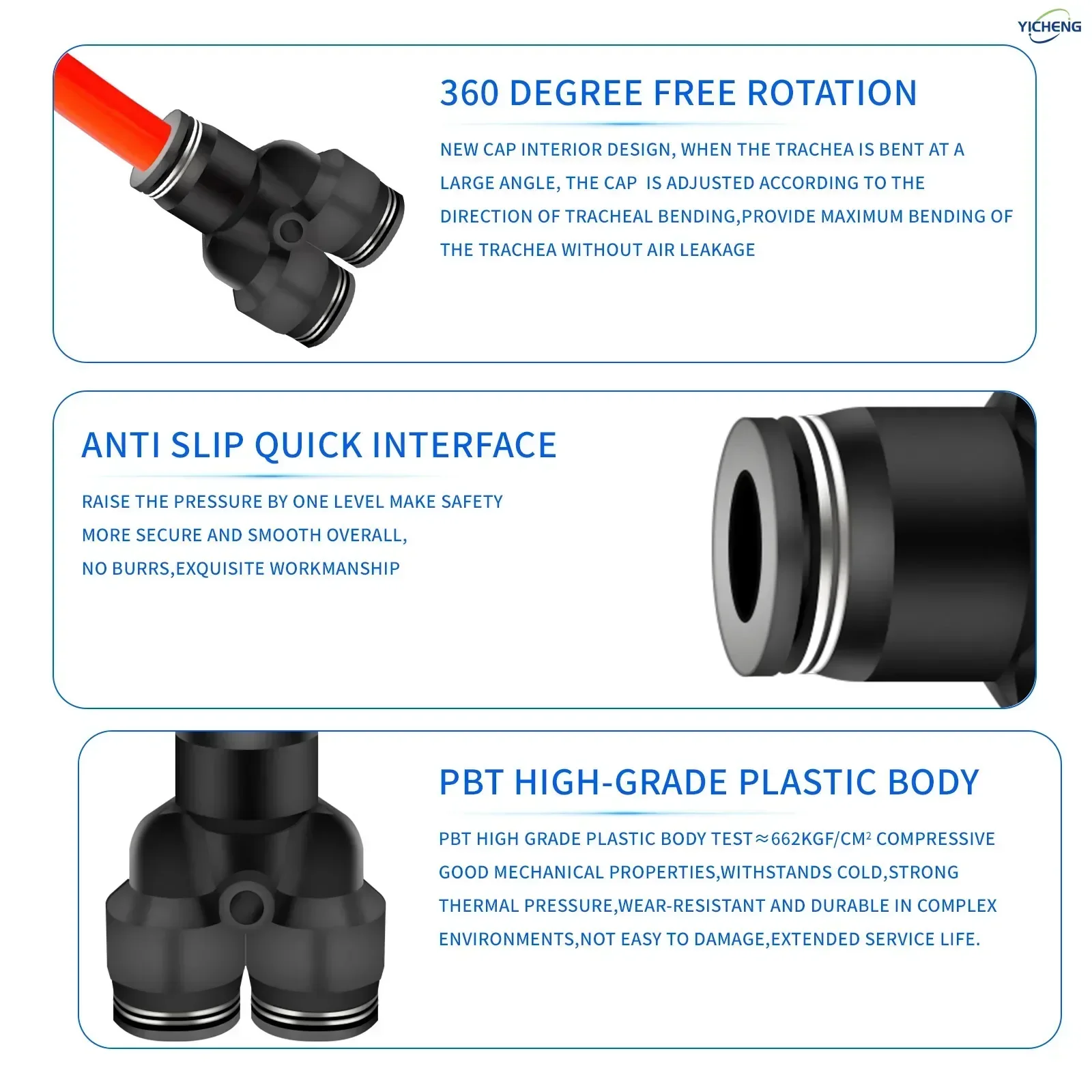 PNEUMATIC Hose Connector 6MM O - Push Fit Connector ulasan dan harga