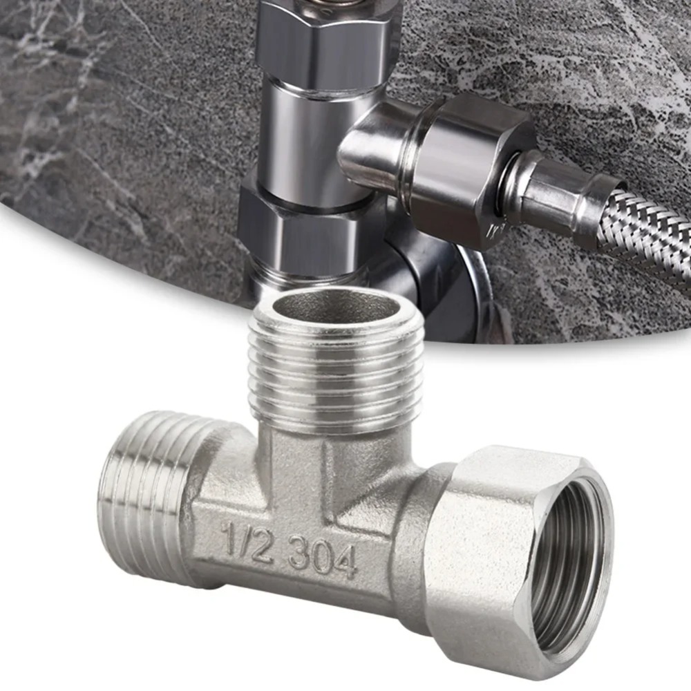 G1/2 Stainless Steel T Adapter - Shower Valve Cartridge ulasan dan harga