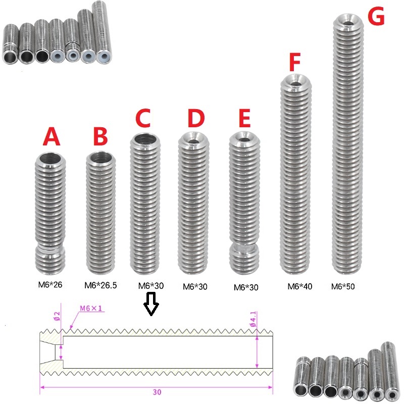RAMPS 20PCS MK8 Throat M6 Thre - Ptfe Tape Thread ulasan dan harga
