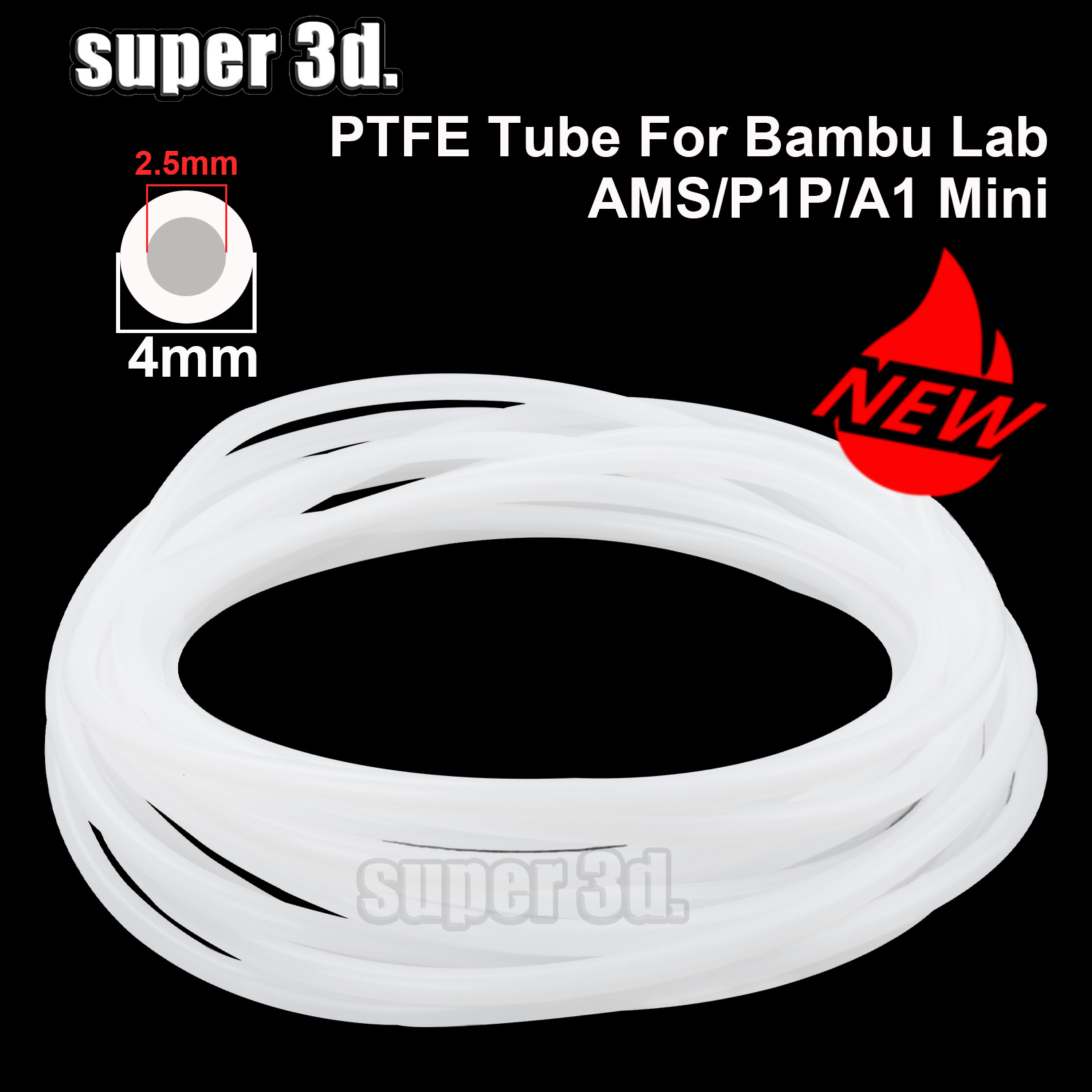 PTFE Tube 3D Printer 2.5mm 4mm - Ptfe Tape Thread ulasan dan harga