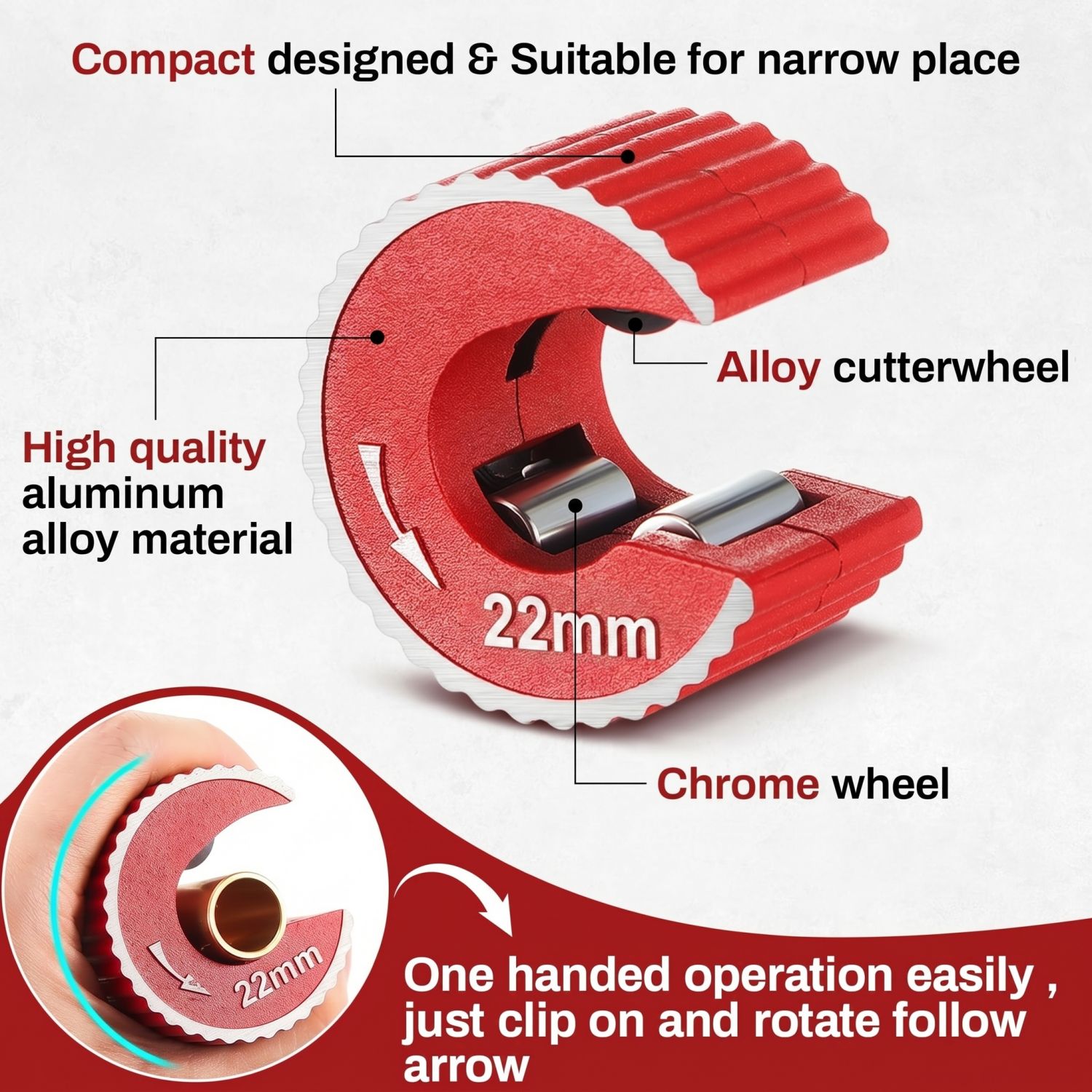 Copper Tubing Cutter Set 3 PCS - Pipe Cutter Ratchet ulasan dan harga