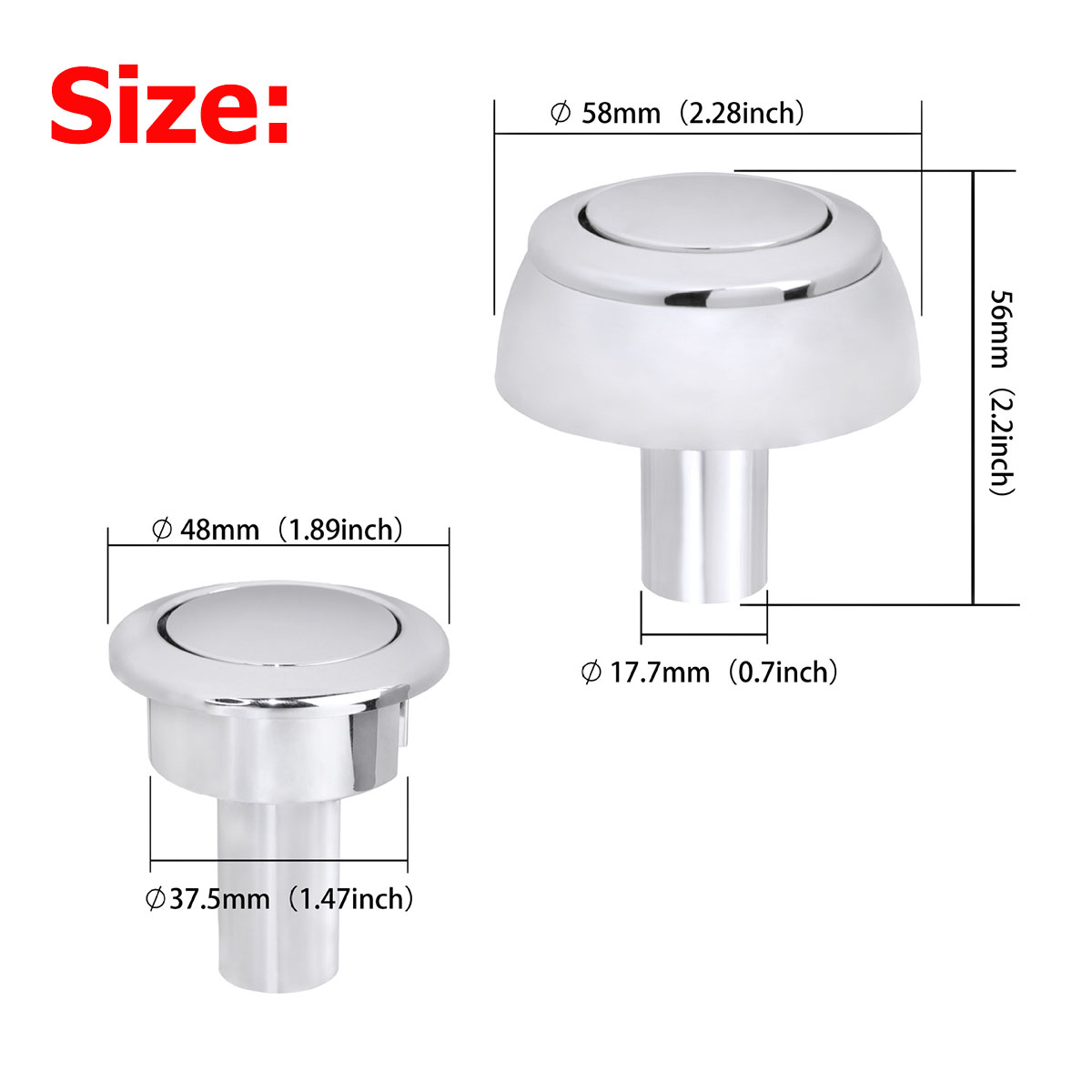 1Pcs/2Pcs 48mm Toilet Single P - Toilet Fill Valve ulasan dan harga
